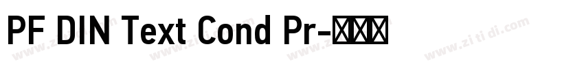 PF DIN Text Cond Pr字体转换 PF DIN Text Cond Pr字体转换